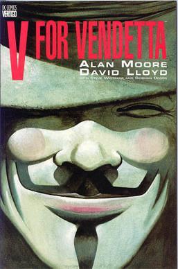The cover image of the graphic novel V FOR VENDETTA
