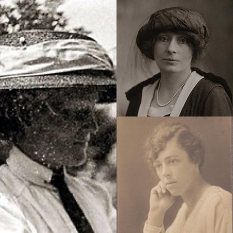 Blanche Thornycroft (left) Rachel Parsons (top right) & Eily Keary (bottom right)