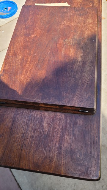 View of top after oiling