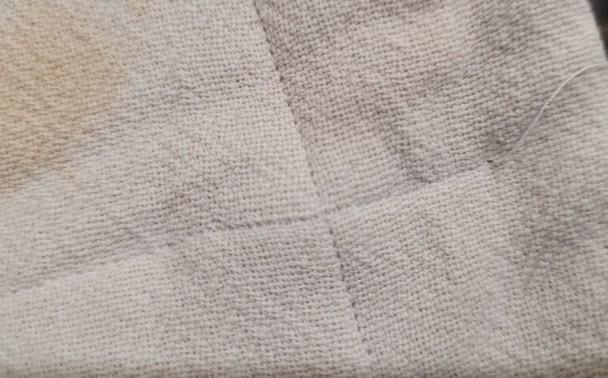 Before, super dense stitching