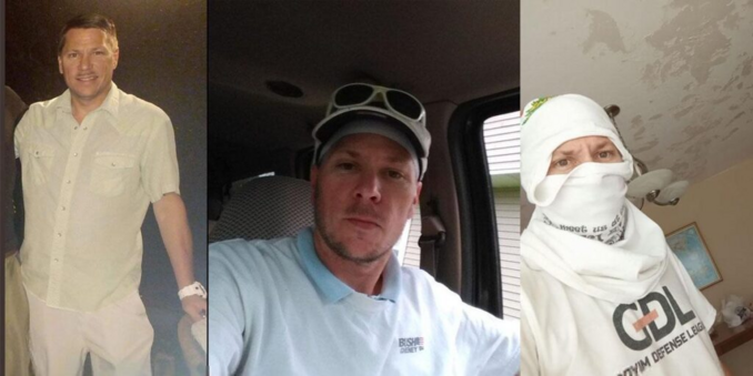 Three photos of neo-Nazi Ryan Willis