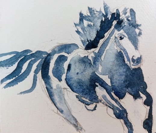 Galloping horse